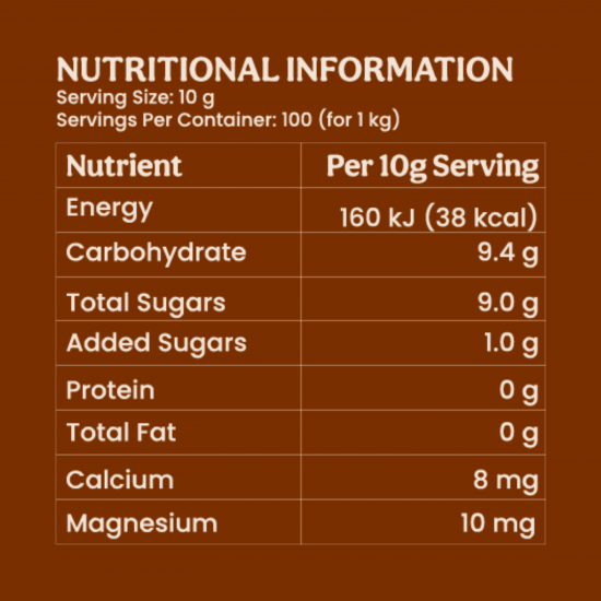 Palm Jaggery Powder 1kg Jar