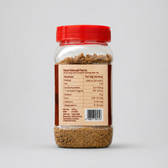 Palm Jaggery Powder 200g Jar