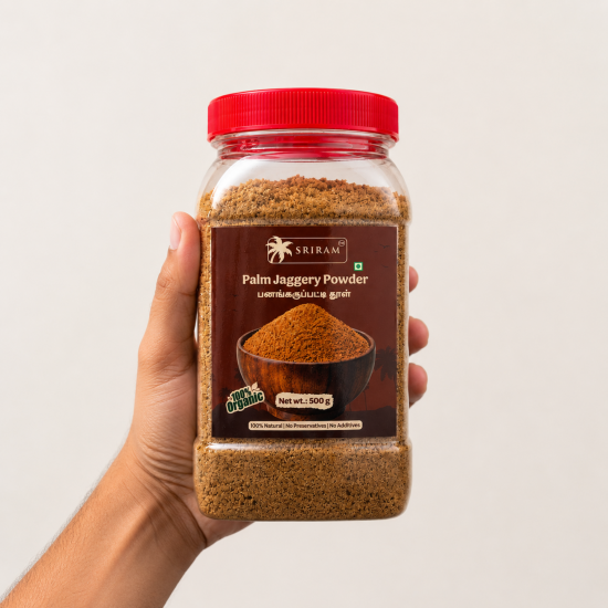 Palm Jaggery Powder 500g Jar