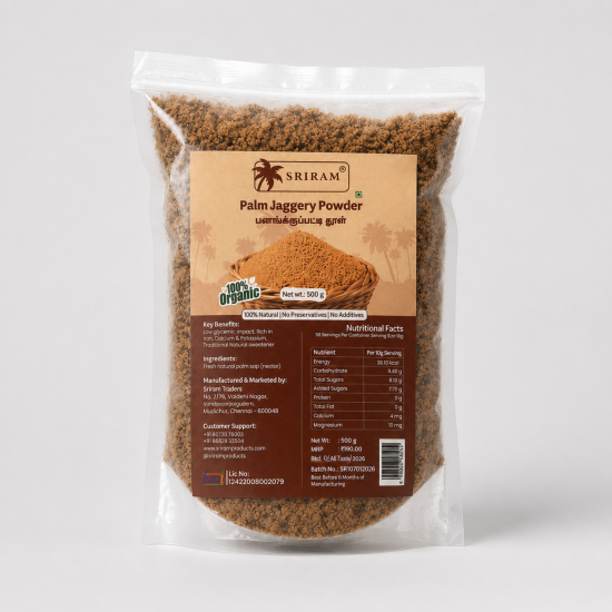 Palm Jaggery powder 500g Pouch
