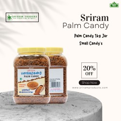Palm Candy 1kg jar (Small)